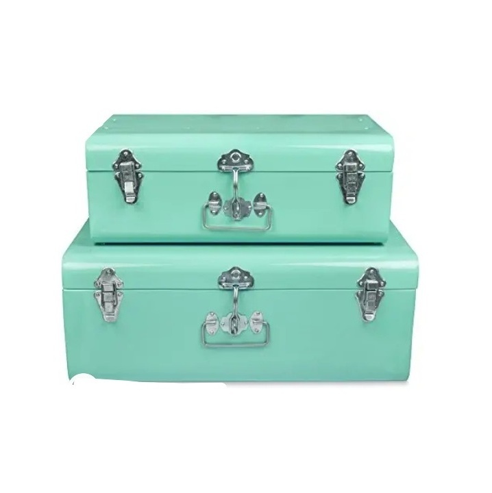 Top Selling Metal Trunk Box Classic Stylish Handmade Designer Storage Container Rectangular Shape Handmade Metal Trunk Box