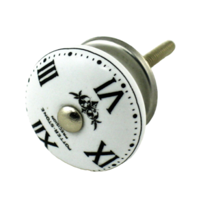 Stylish Rustic Clock Ceramic Knobs for Cabinets Dressers Furniture Handles & Knobs Excellent Quality Widely Demanded