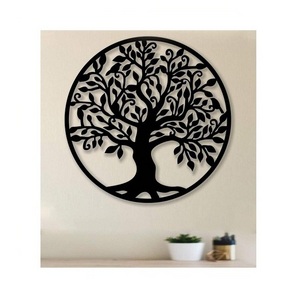 Metal Family Tree Metal Wall Decor Home Living Room Decoration Tree of Life Art Iron Wall Decor 1 buyer  For Home Wall Arts