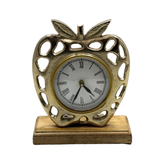 Elegant Bird shape clock desktop clock table clock Aluminium Yellow Finished Bird Office Home Decor Accessories