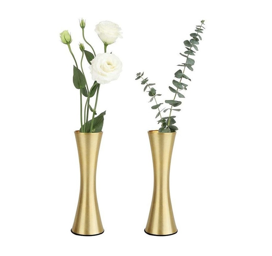 Metal Flower Round And Customized Shape Vases Vases For Wedding Table Office Restaurant Home Decoration For Export From India