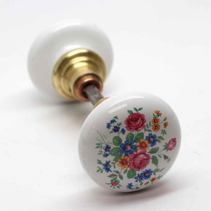 Fresh Quality Pulls & Handles Colored Designs Furniture Door Handle Antique Style Cabinet Handles Ceramic Knobs