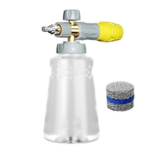 2024 High Pressure New Adjustable Snow Foam Canon 1/4" Quick Connect Snow Foam Lance 1L Bottle