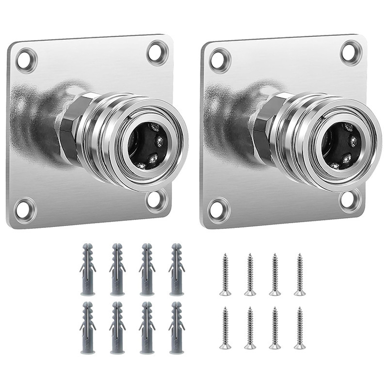 Wall Mounted Washer Storage Rack Snow Foam Lance Cannon Holder 1/4 QC Stainless Steel Pressure Washer Nozzle Tip Holder