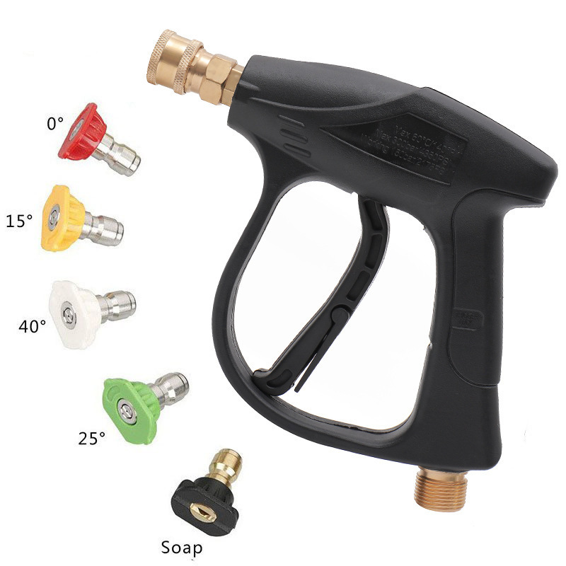 High-pressure Water Gun and Nozzle Kit for Cleaning Car Wash Machine Home Garden Watering Hose Nozzle Sprinkler Foam Water Gun