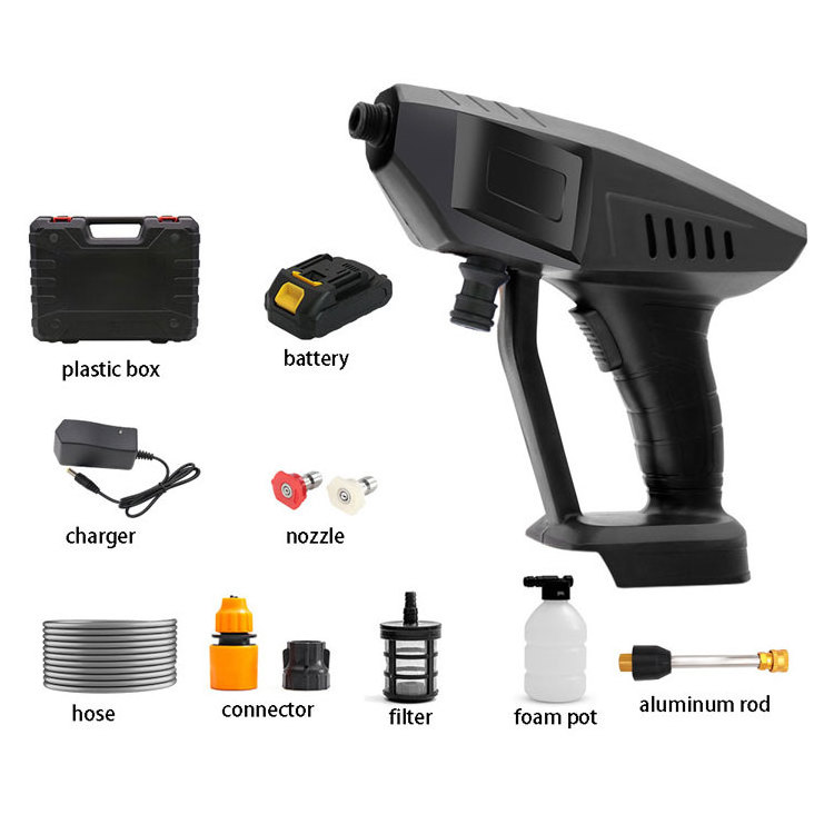 24v wireless car washer machine household portable electric high pressure water gun car wash