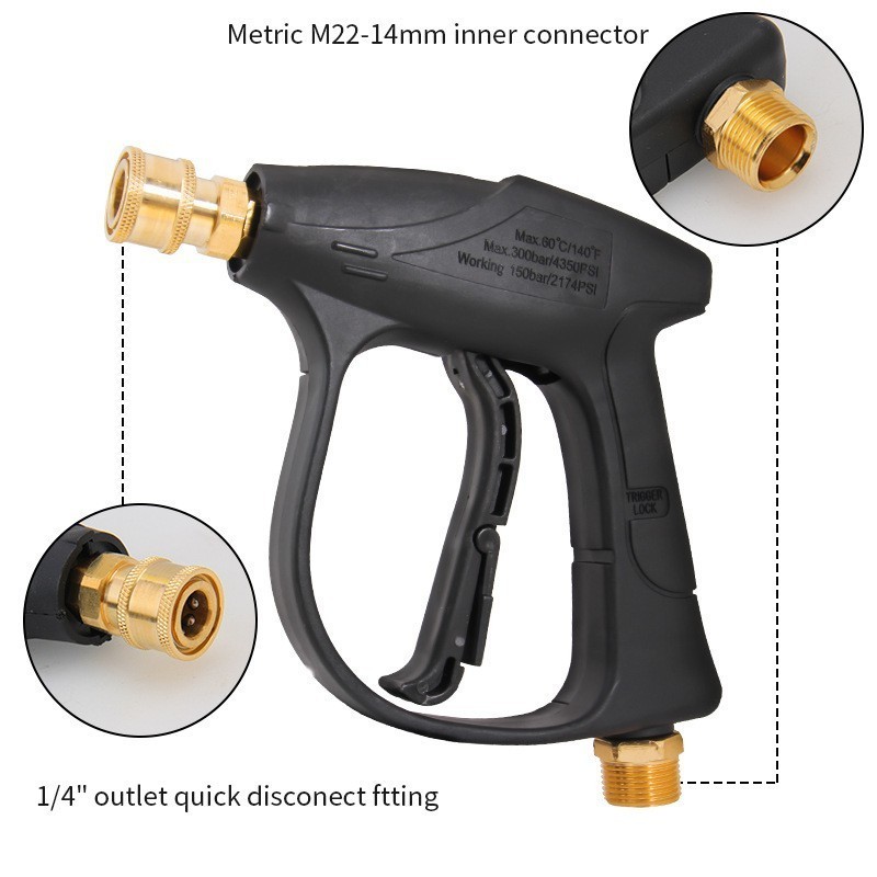 New Arrival Car Wash Tool Snow Foam Lance Soap Gun Foam Cannon Pressure Washer 4000PSI Water Gun Quick Connect