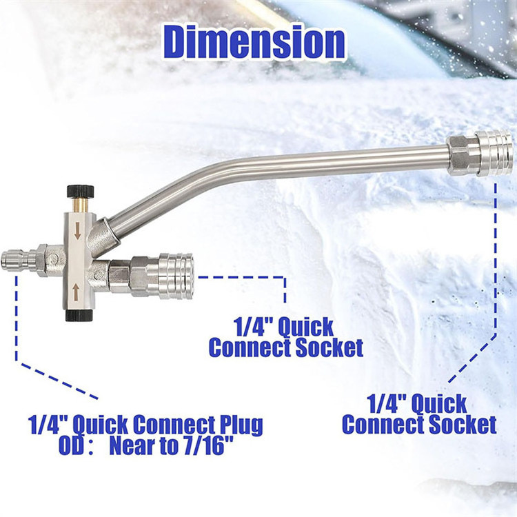 New Double Valve Snow Foam Lance Dual-use Switch Foam Cannon High Pressure Washer Attachment For Fast Switching Car Washing