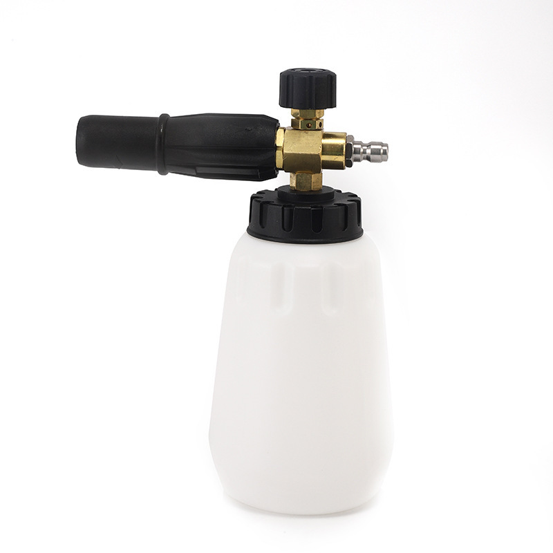 Brass Snow Foam Gun Car Washer Foam Cannon with 1L Bottle For Pressure Washer Gun Soap Lance Spray Car Washing