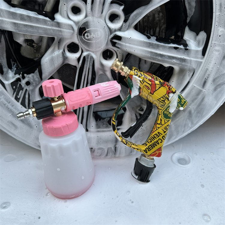 2024 New Style Rainbow Snow Foam Lance Transparent Car Washer Tools Foam Lance Clear Foam Gun High Pressure Cleaner 2023