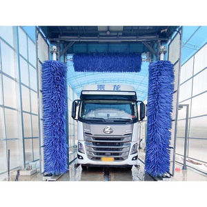 Blue 3 Brushes Reciprocating Automatic Bus Washing Machine Truck Wash Equipment