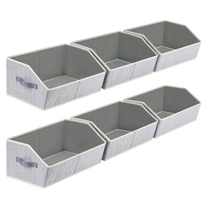 Storage Bins Foldable Closet Organization Storage Organizer for Shelves Linen Closet Organizers and Storage