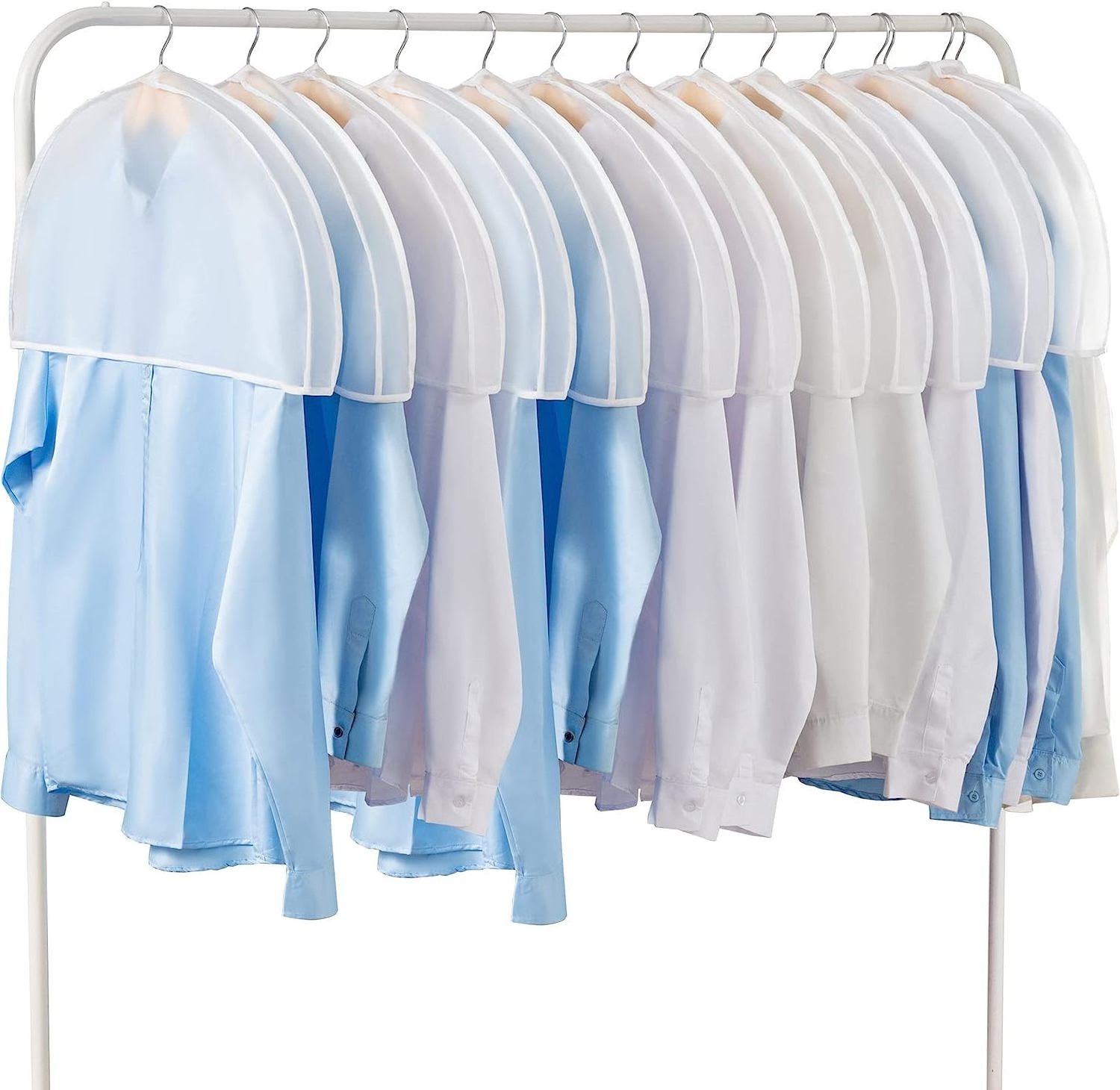 Plastic Hanger Covers for Clothes Shoulder Covers Closet Clothes Protectors Breathable Clear Jacket Garment Cover