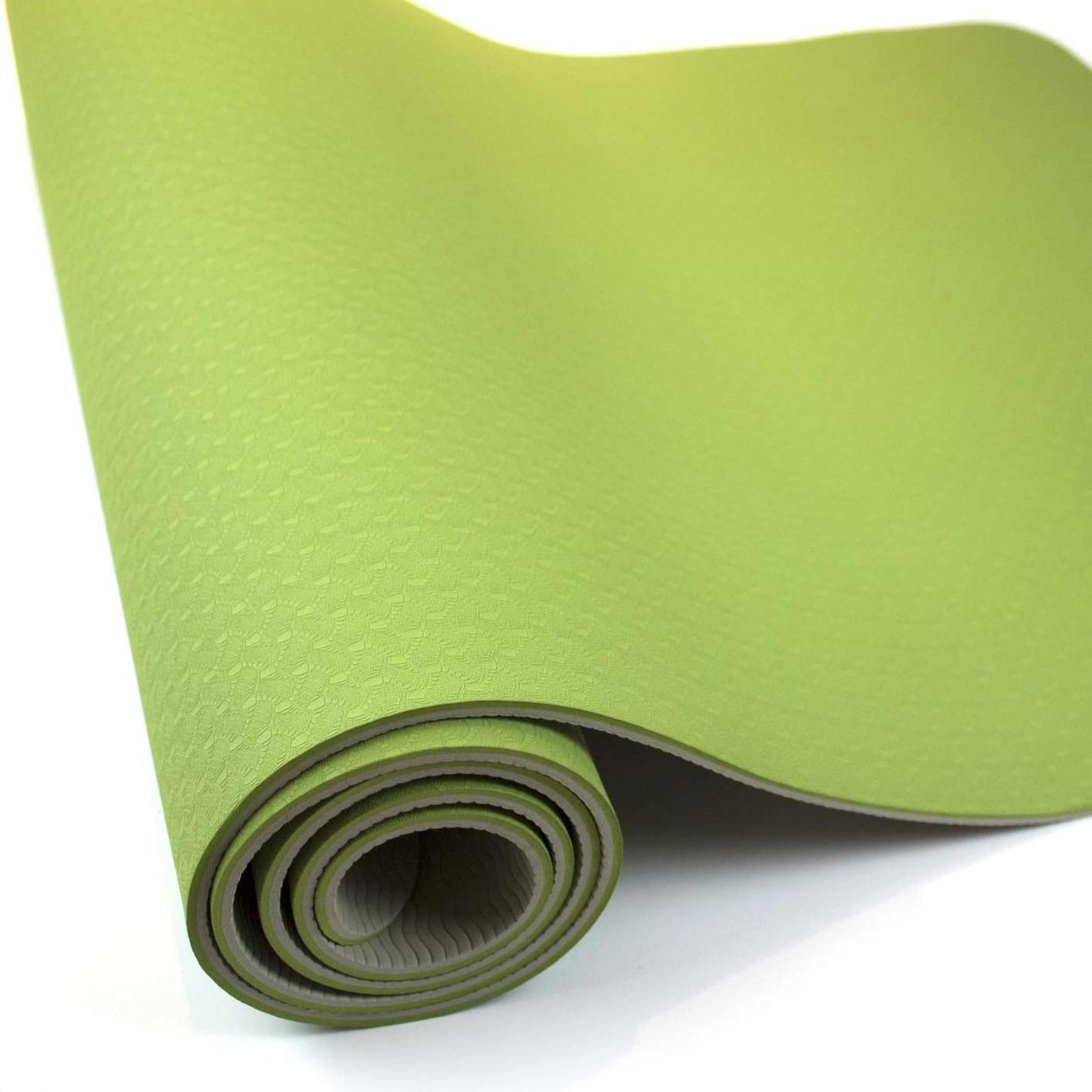 Yoga Mat Pilates Mat Non Slip TPE Exercise Mats for Workout Fitness Gym Home Yoga