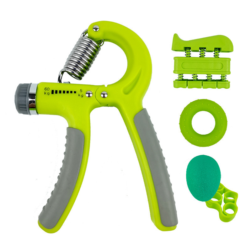 5 Pcs Hand Grip Strengthener Set Adjustable Hand Gripper Finger Rehabilitation Training Resistance Stress Relief Ball