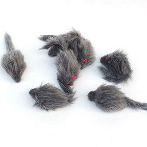 16CM long plush grey rat cat toy Rustling cat interactive fun to amuse cats and mice pet chew toys