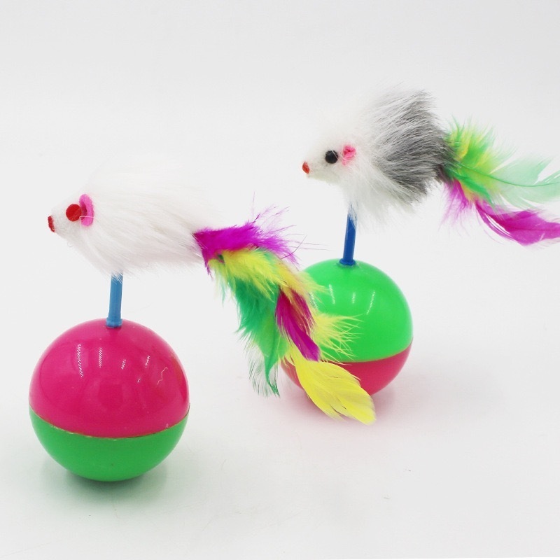 Factory wholesale rustle Mouse tumbler feather tumbler Good taste and fun cat toy pet toys