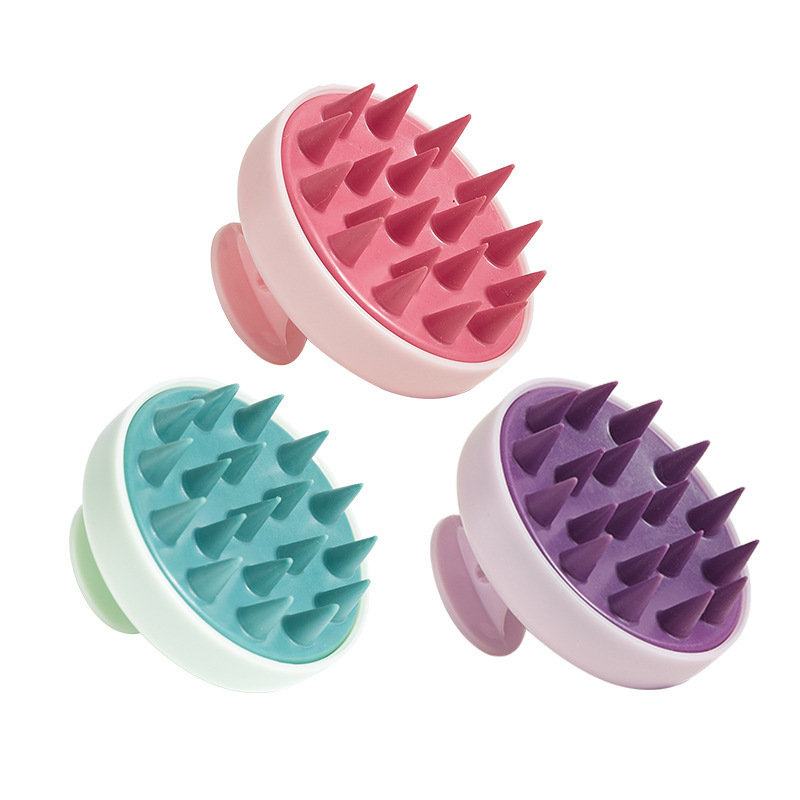 Silicone Shampoo Scalp Hair Massager Head Body Scalp Massage Brush Comb Hair Washing Comb Shower Brush Bath Massage Brush