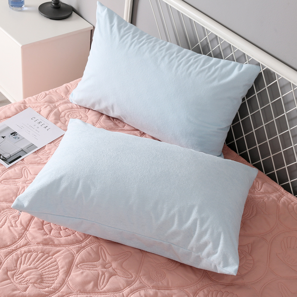 Factory Outlet Customizable Senior 130gsm Terry cloth Waterproof covers  Pillow Case