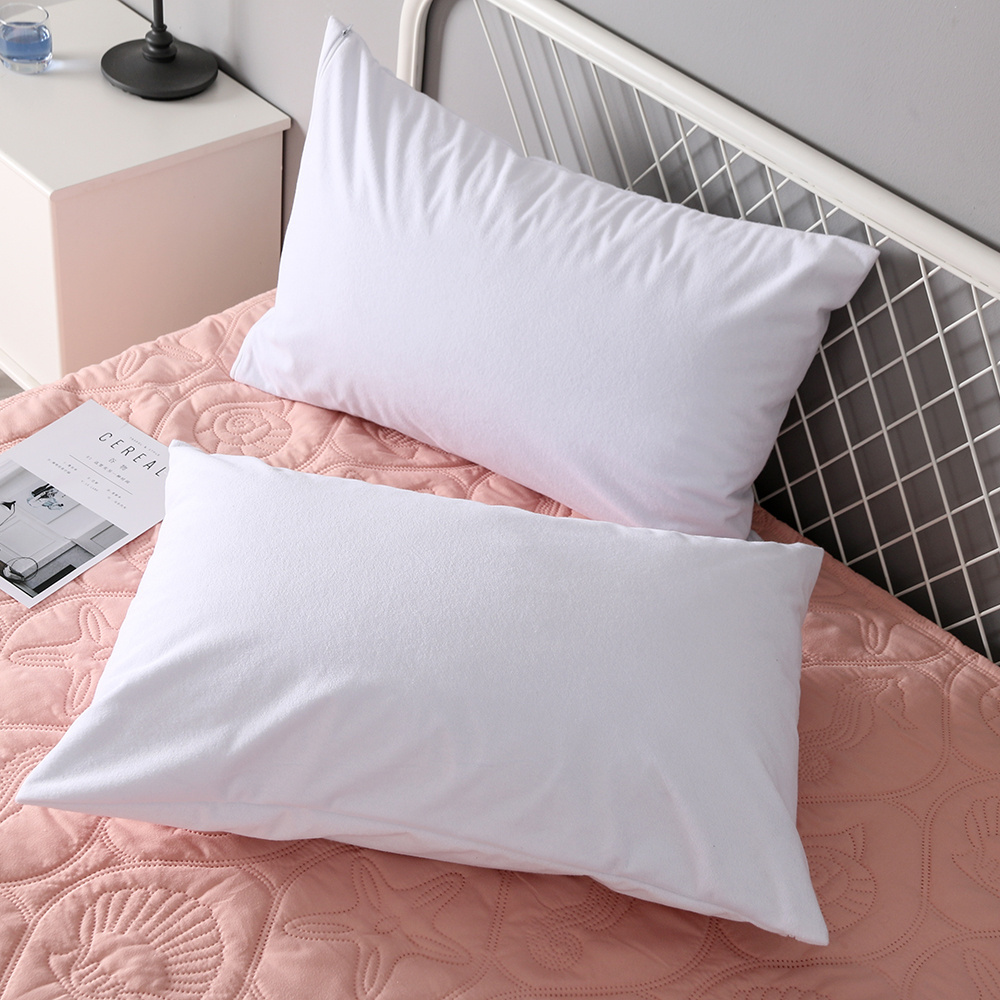 Factory Outlet Customizable Senior 130gsm Terry cloth Waterproof covers  Pillow Case