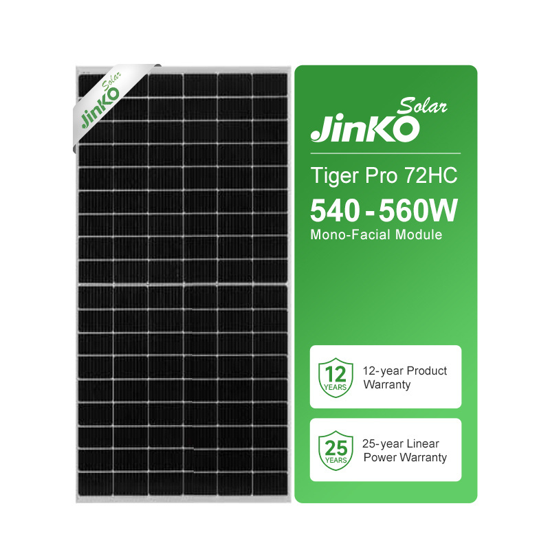 Jinko Tiger Pro 72HC 540-560 Watt 540W 545W 550W 555W 560W Solar Panels