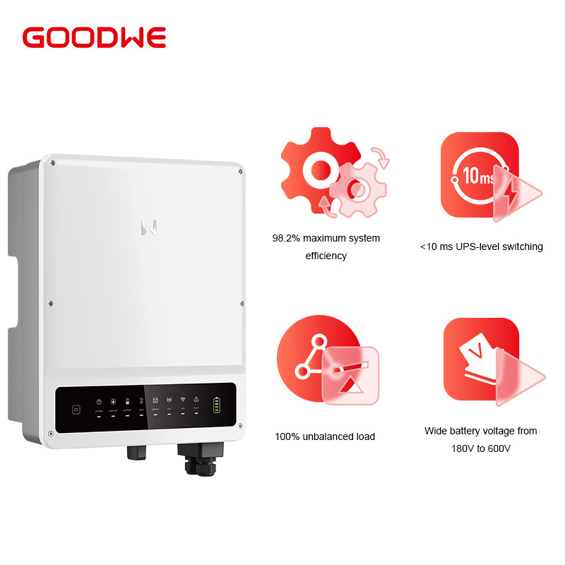 Hybrid Solar Inverter 3 Phase 6000W 8000W 10KW Inverter Goodwe 5KW