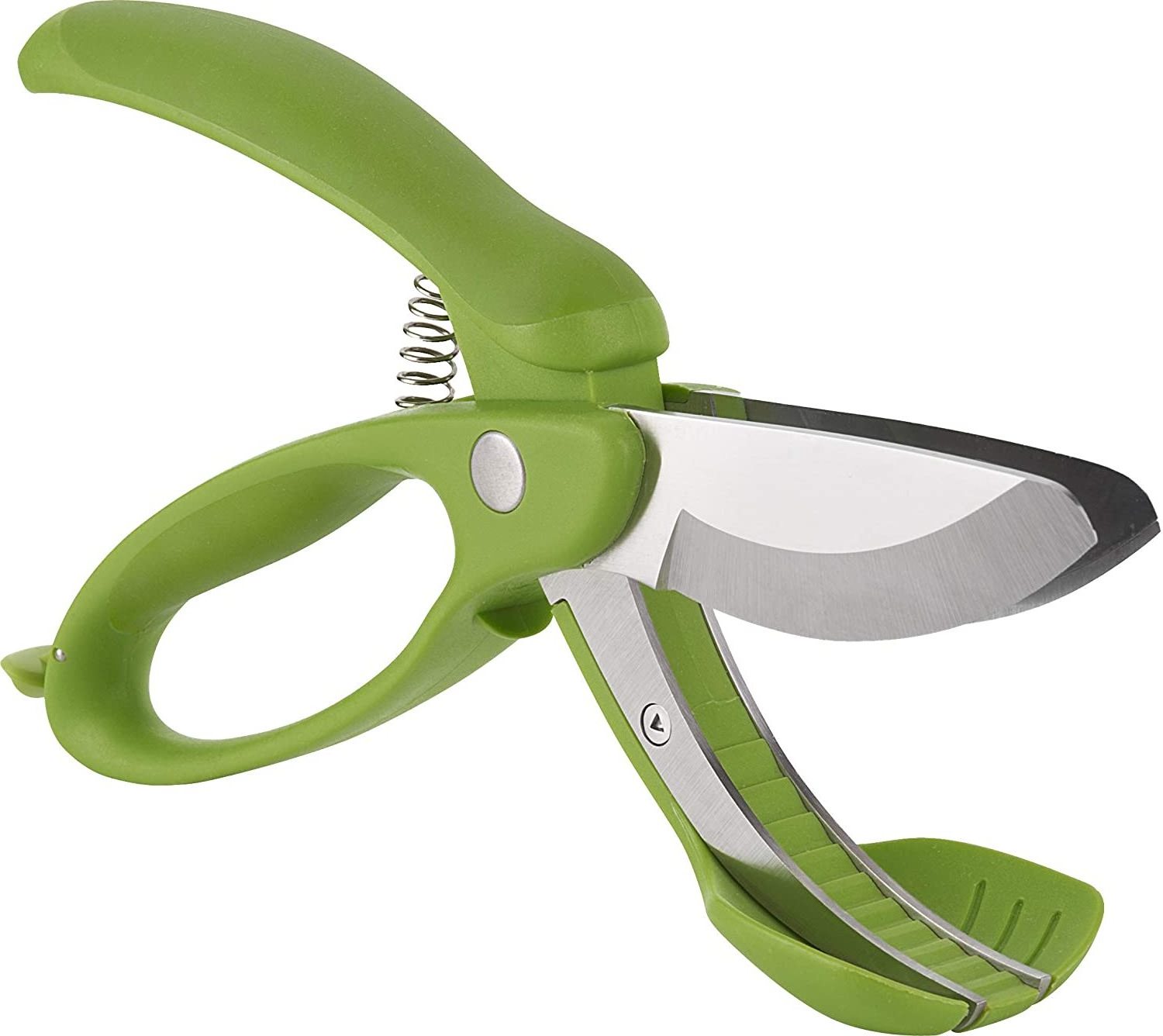 Stainless Steel Toss Chop Salad Scissors Tongs Multifunctional Vegetable Fruit Chopper Cutter Clever Scissor