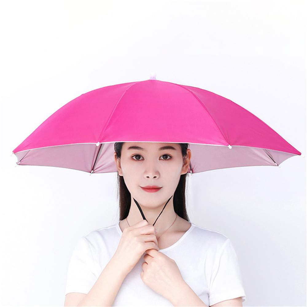 Wholesale Chinese factory adult and kid head hat umbrella