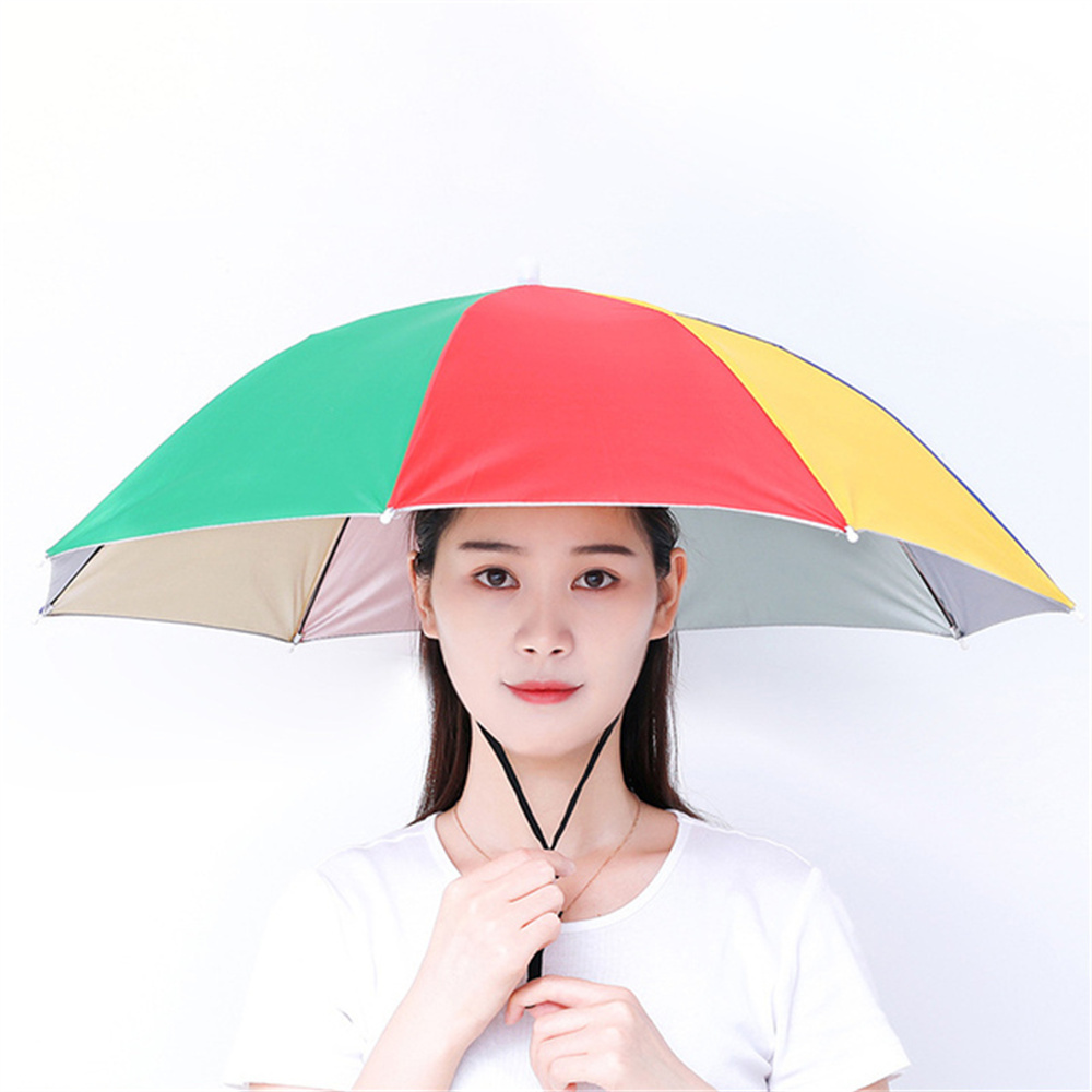 Wholesale Chinese factory adult and kid head hat umbrella