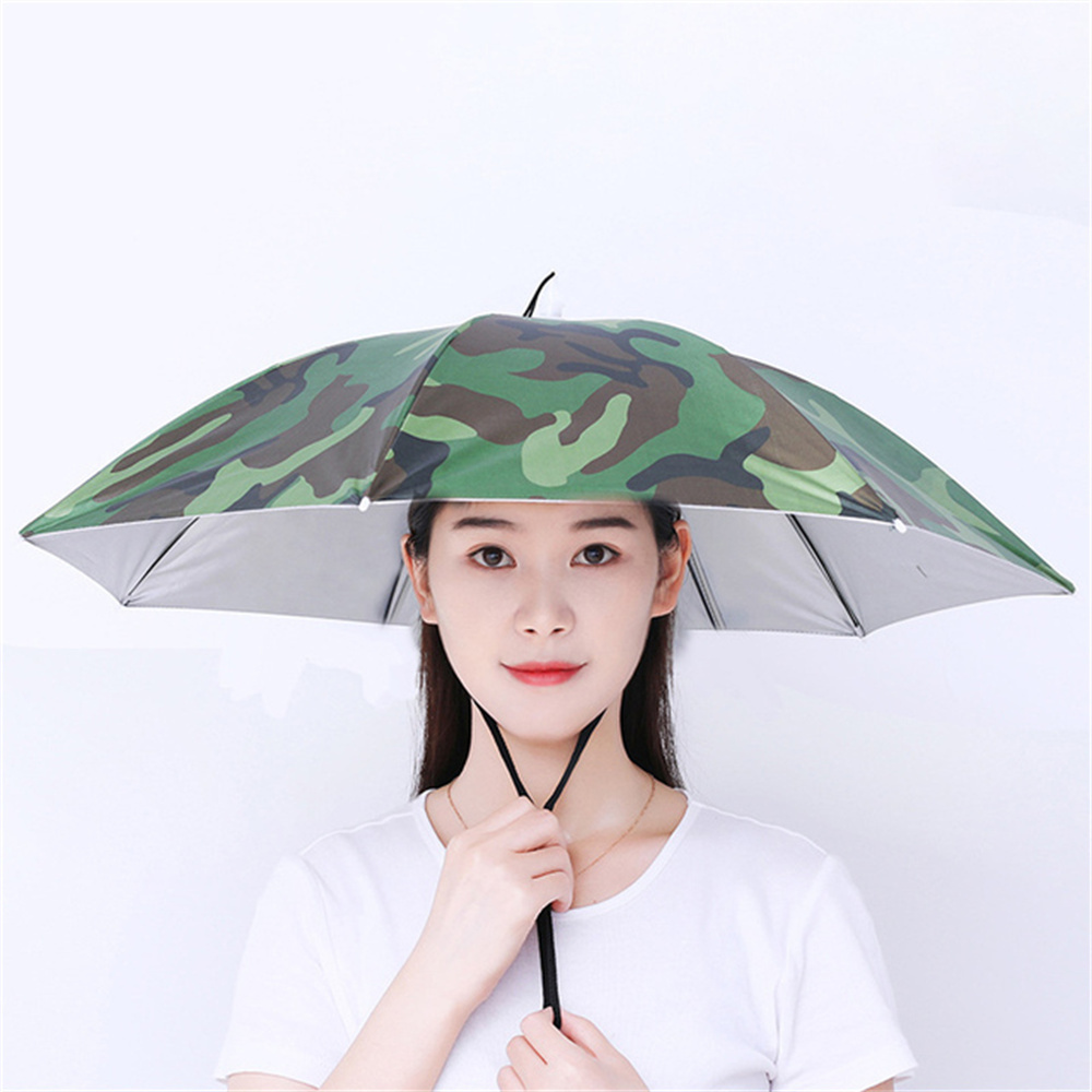 Wholesale Chinese factory adult and kid head hat umbrella