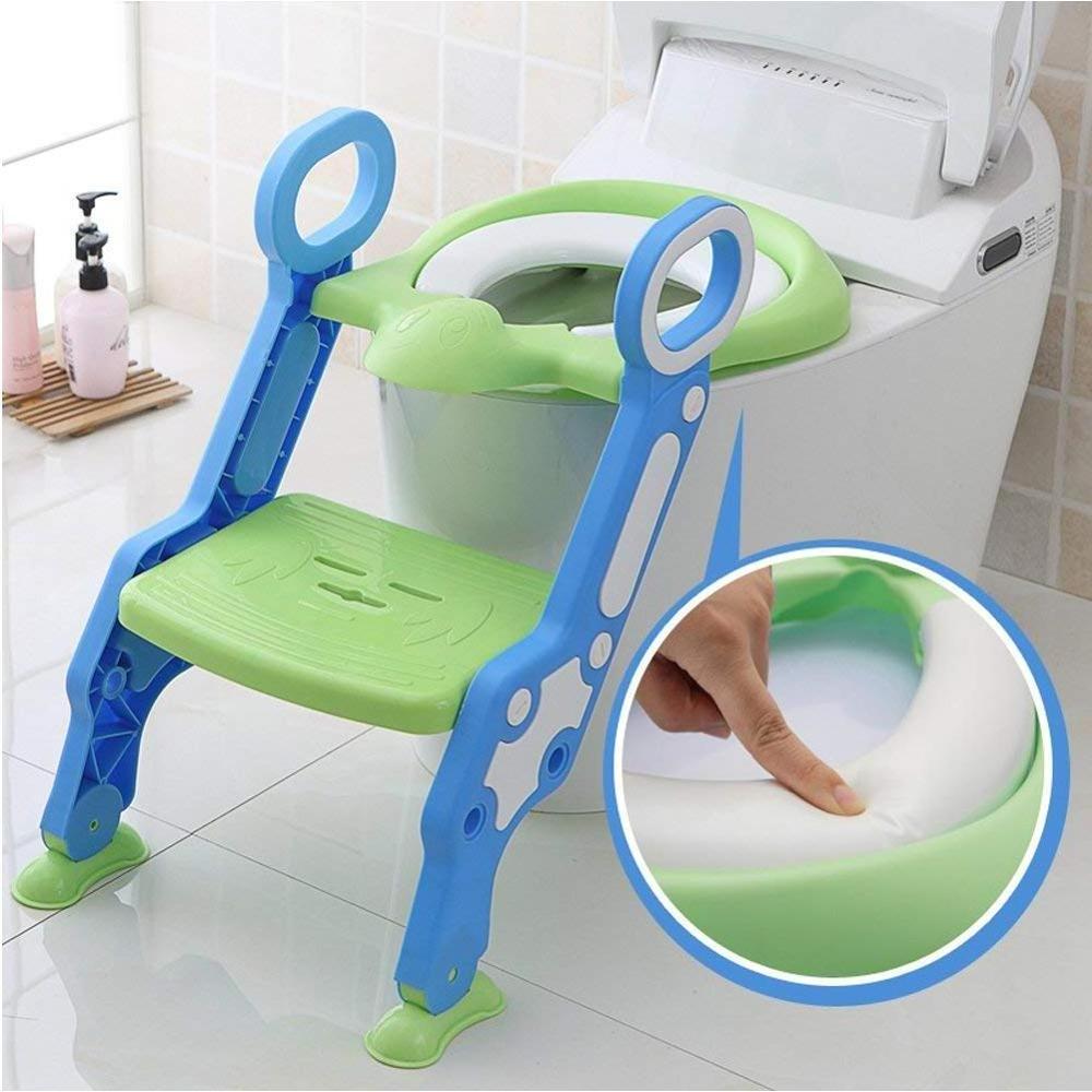 2022 New Baby Children Kids Boys Girls Potty Seat With Ladder Cover Toilet Folding Chair Pee Training Urinal Seating Potties