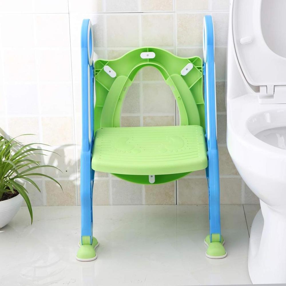 2022 New Baby Children Kids Boys Girls Potty Seat With Ladder Cover Toilet Folding Chair Pee Training Urinal Seating Potties