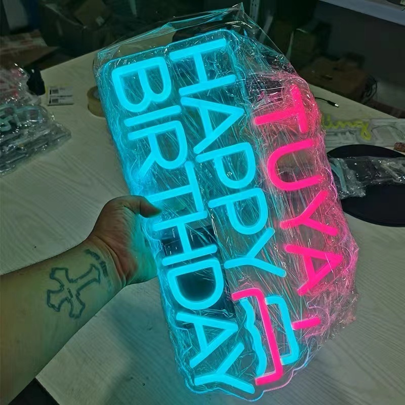 Pvc Wholesale Neon Night Light led Custom Neon Sign For Family Birthday Party