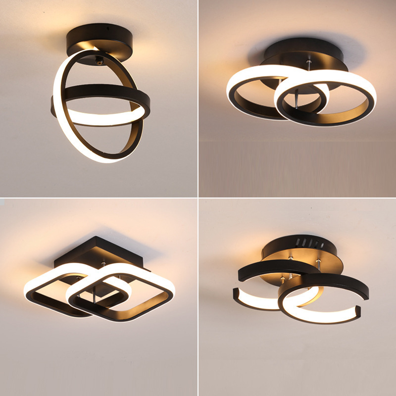 New design  unique shape modern ceiling lamp bedroom light ceiling lamp with tricolour led  light