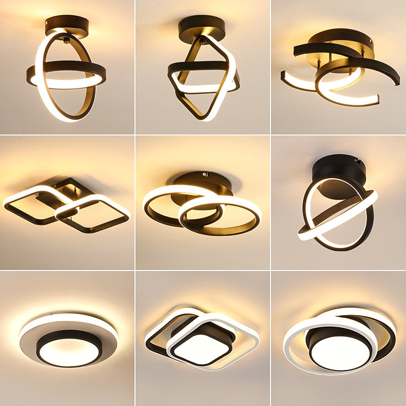 New design  unique shape modern ceiling lamp bedroom light ceiling lamp with tricolour led  light