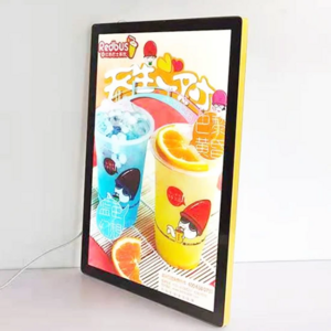 Ultra-Thin LED Light Box Restaurant and Cinema Marketing Hanging Display Frame LED Menu Board for Advertising Working Light