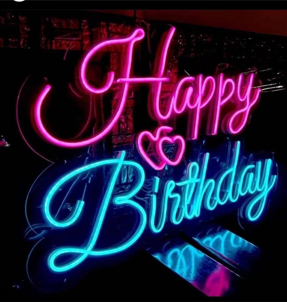 Wholesale Neon Signs Happy Birthday Neon Sign for Party Wall Decoration Birthday Gift Custom Neon Letters