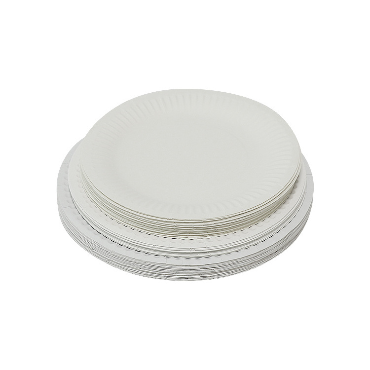 Recycle Compostable 7 Inch Paper Plates Biodegradable Birthday Disposable Paper Plates Dinner Paper Plate For Guest