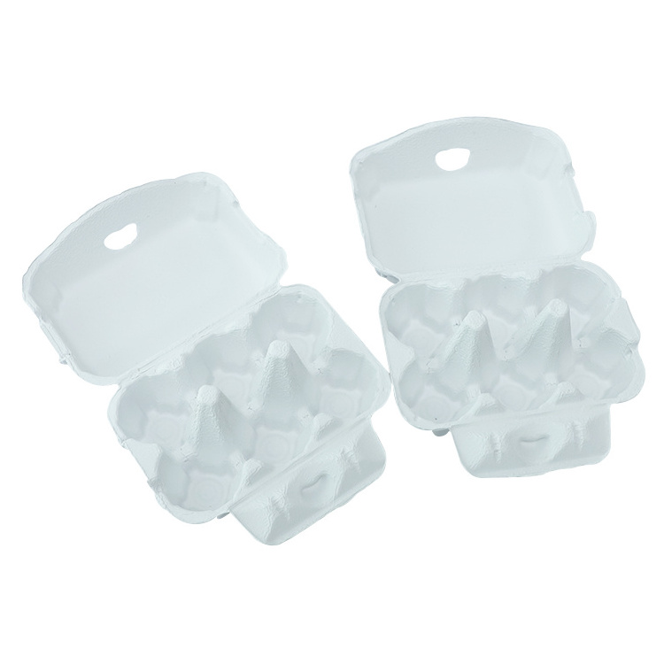 Disposable Compostable Eggs Packaging 4/ 6 /8/ 10/ 12 Cells Paper Egg Tray Egg Cartons