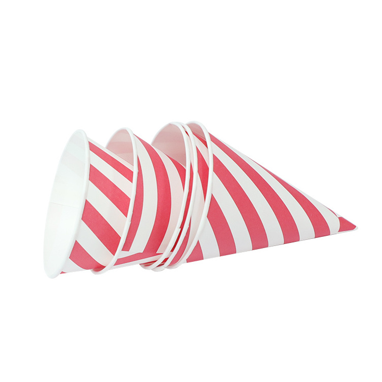 Hot promotional Customize Ice Cream Paper Cups Wrapping Paper Cone Cups