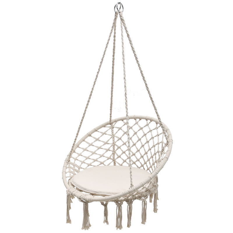 Leisure hanging chair indoor weaving cradle chair single air hanging chair bamboo hammock