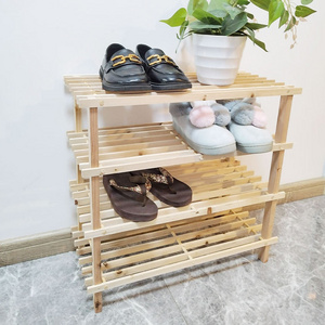 High Quality White Shoe Rack Wooden 4 Tiers Organizer For Closet Shoe Rack For Entryway Cubby Shoe Rack