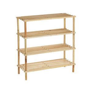 High Quality Wood Bamboo Furniture Shoe Rack Organizer Entryway Household Shoe Cabinet