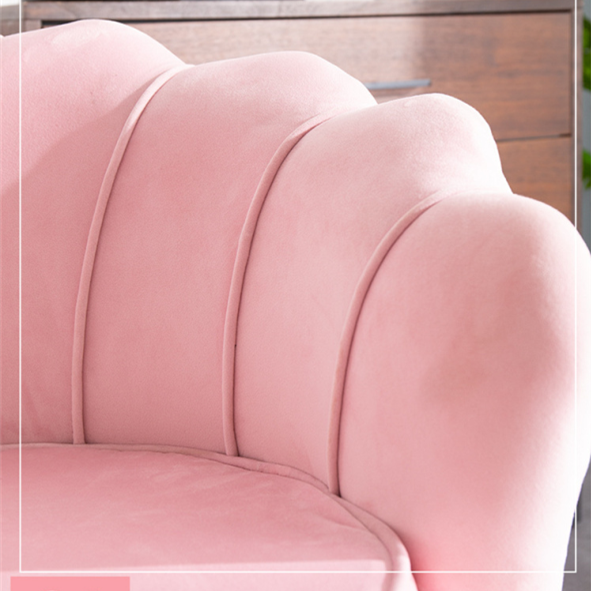 Luxury stainless steel legs best living room chairs pink lounge chair velvet chair for bedroom