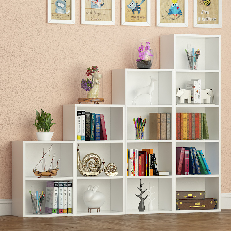 Modern Furniture Storage Cabinet Bookcases Solid Wood Book Shelve Bookshelf for Home Office