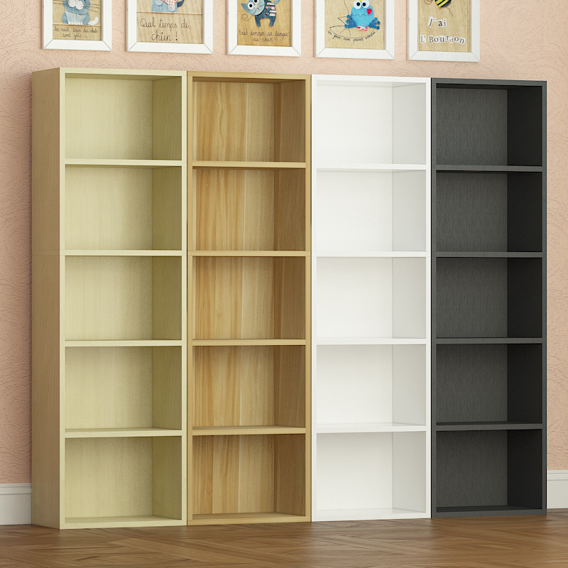 OEM Wooden Bookcase Bookshelves Modern New Design Corner Book Shelf Storage Rack Bookcase