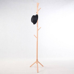 High-Grade Wooden Tree Coat Rack Stand Super Easy Assembly NO Tools Required Hallway/Entryway Coat Hanger Stand for Clothes