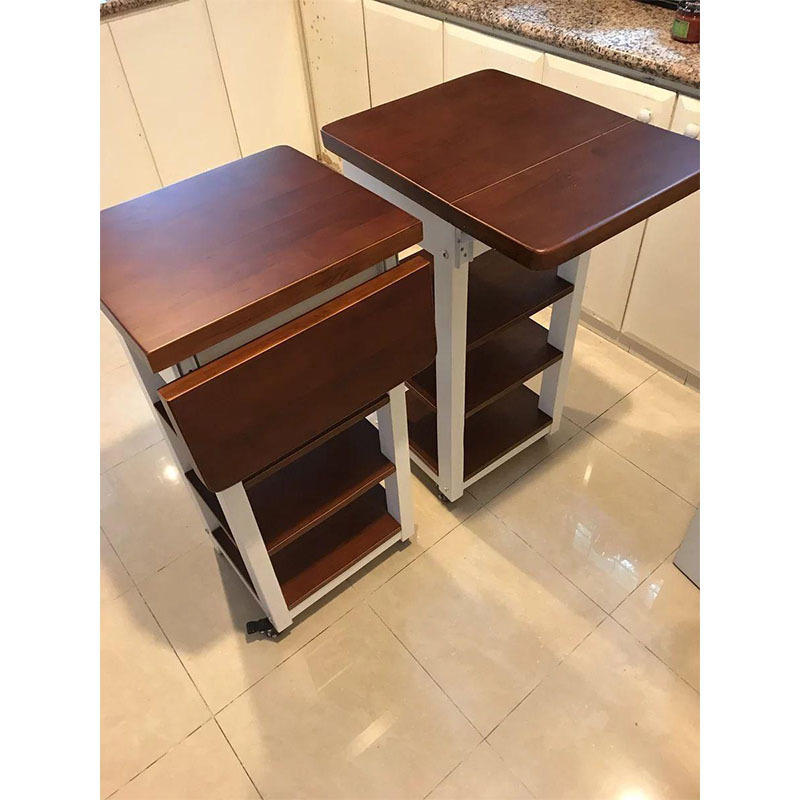 Customize Furniture Cabinets Mobile Storage Bar Food Cart  Lockable Wheels Towel Rack Kitchen Island Trolley Cart