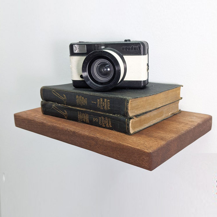 Customized Home Corner Decorative Storage Stand Natural Wood 3inch Small Wall Shelf Mini Floating Shelves For Wall Decor