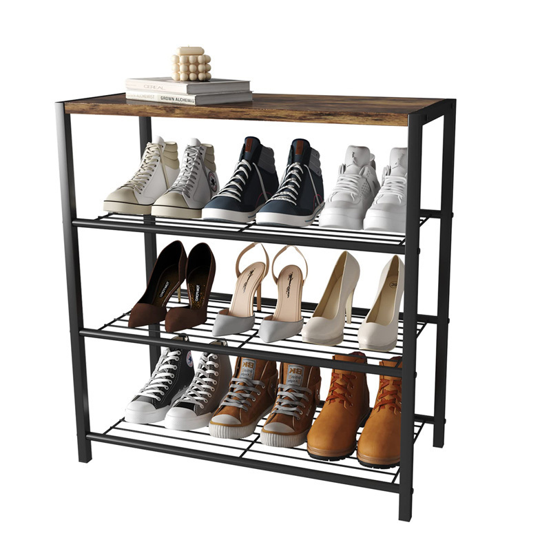 Hot Sale  Entrance Passageway Small Shoe Rack High Barrel Shoe Tower 5 Floor Closet Narrow Shoe Rack